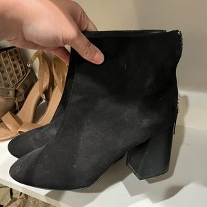 Lulus black booties.